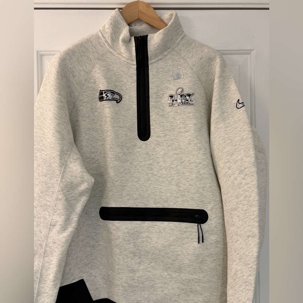 Nike Seattle Seahawks Super Bowl LX 60 1/4 Zip Large